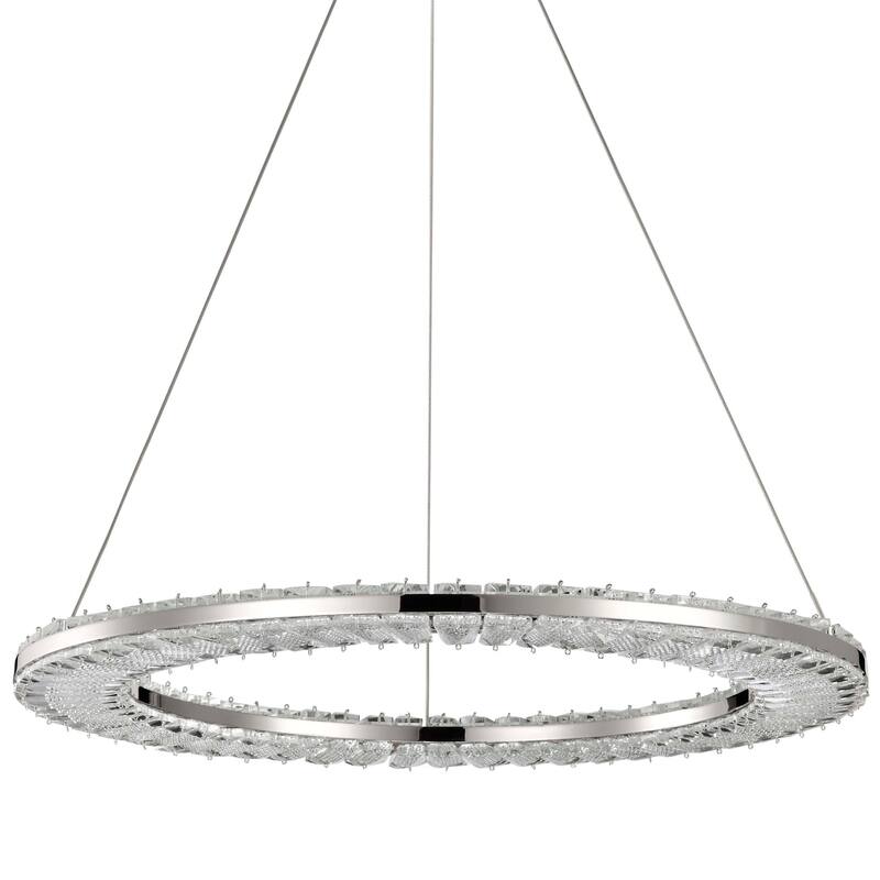 Nuvo Lighting 62/2446 Nova 23" Wide Suspension LED Pendant - Polished Nickel