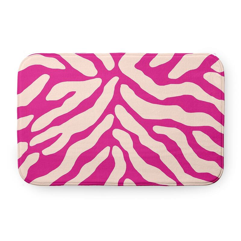 Animal Stripe Bathmat - Orchid - 24" x 17"