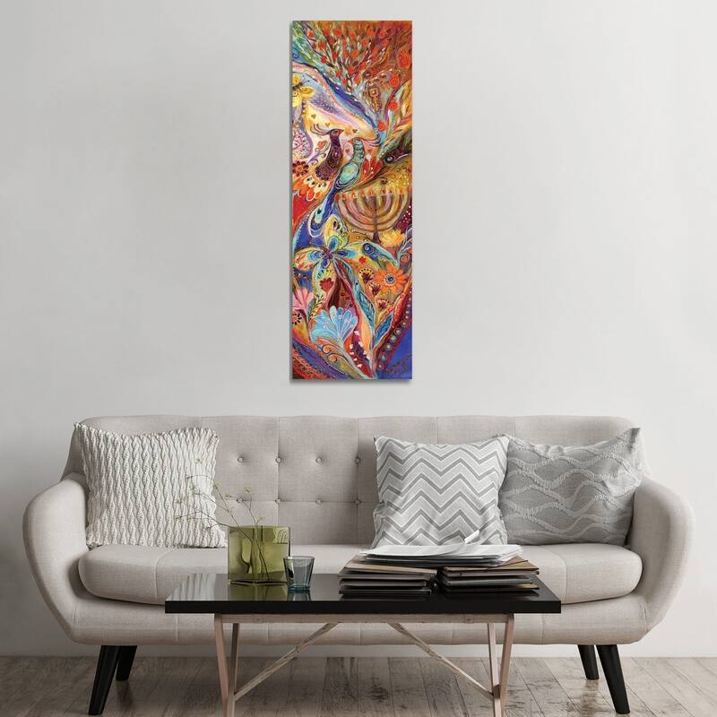 iCanvas "Hanukkah In Magic Garden" by Elena Kotliarker Canvas Print - 60x20x1.5