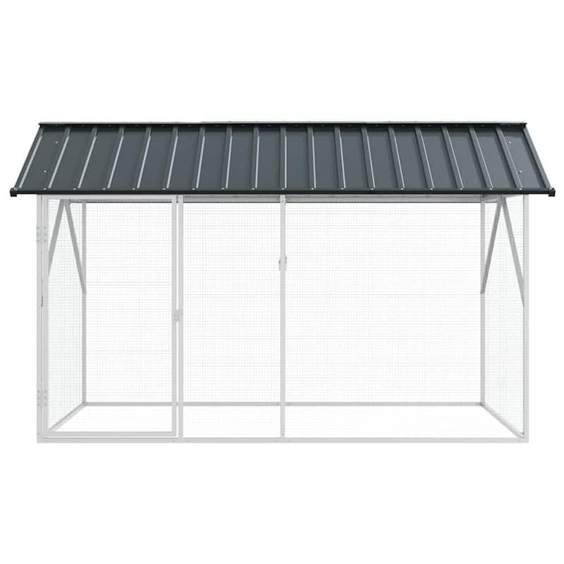 vidaXL Bird Cage Anthracite Galvanized steel