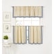preview thumbnail 15 of 22, Wilton Colorblock Kitchen Window Tiers, Set of 2
