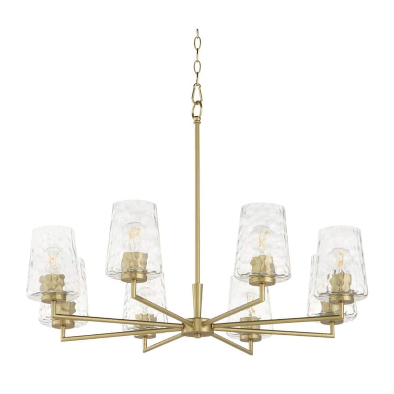 Quorum International 6204-8 Belinder 8 Light 32" Wide Chandelier - Aged Brass
