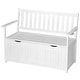 preview thumbnail 11 of 16, Outsunny 47" Wooden Outdoor Storage Bench with Removable Waterproof Lining