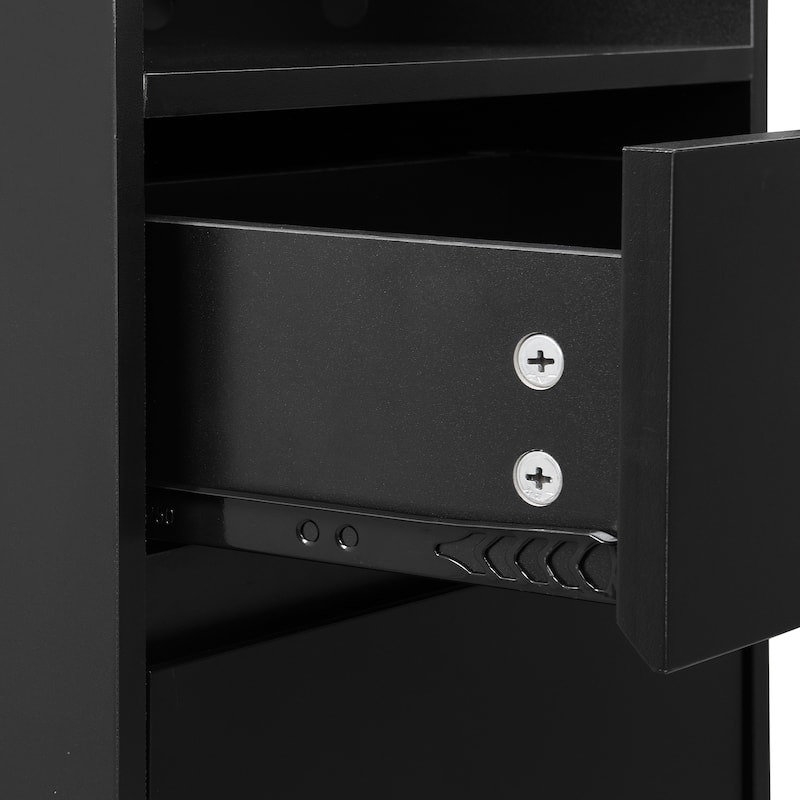 Roomfitters Modern Hall Tree with Storage Bench, Multifunctional Mudroom Cabinet with Pegboard and 4 Hooks