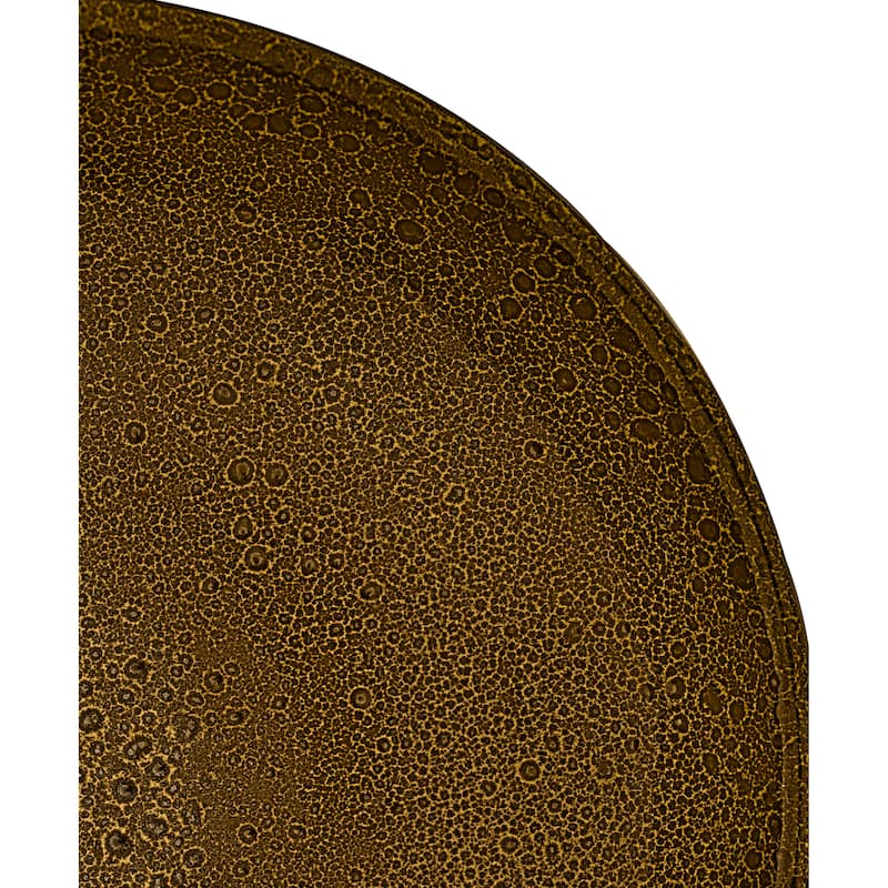 Red Vanilla Art Brown Coupe Service Platter
