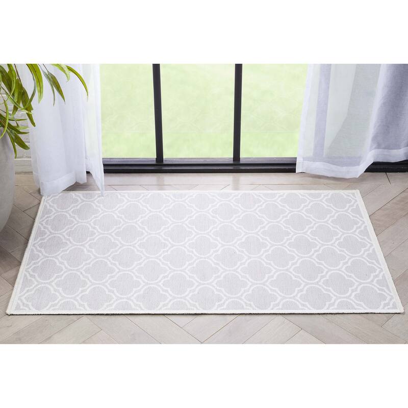 Well Woven Apollo Lattice Moroccan Machine Washable Area Rug