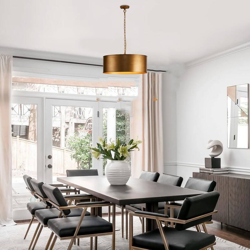 4 Light dining room light gold light bulb chandeliers metal pendant light