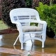 preview thumbnail 37 of 41, Portside Coastal White Outdoor Wicker Dining Set (5-Piece)