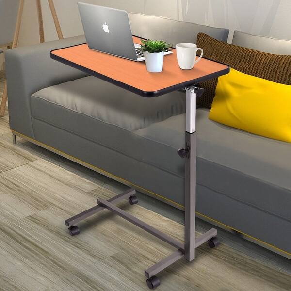 Shop Gymax Overbed Rolling Table Laptop Food Tray Hospital Desk