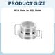 preview thumbnail 17 of 26, Faucet Aerator Adapter, Male to Male Brass Faucet Adapter with Washer for Kitchen Bathroom Sink Water Filter - Silver M18 Male to M22 Male, 13mm Length