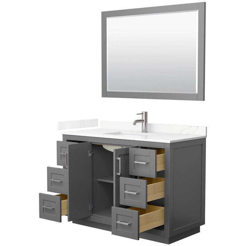 Wyndham Collection WCF292948S-QTZ-UNSM46 Miranda 48" Free Standing