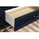preview thumbnail 14 of 14, Carlsbad Wood Twin Captains Bed With Trundle Navy Blue
