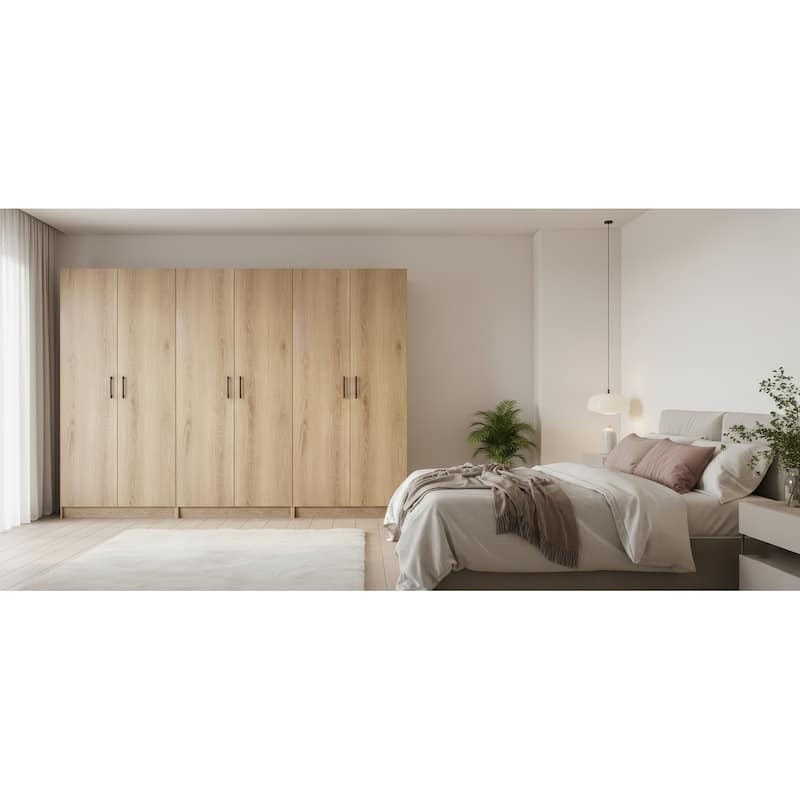 Modex Multi-Purpose Utility Storage Cabinet (3-Piece Set) - W 94.5″ × D 15.7″ × H 70.9″