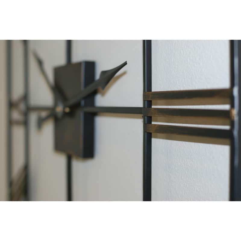 Oversized Mirage Square Metal Wall Clock 42" - N/A