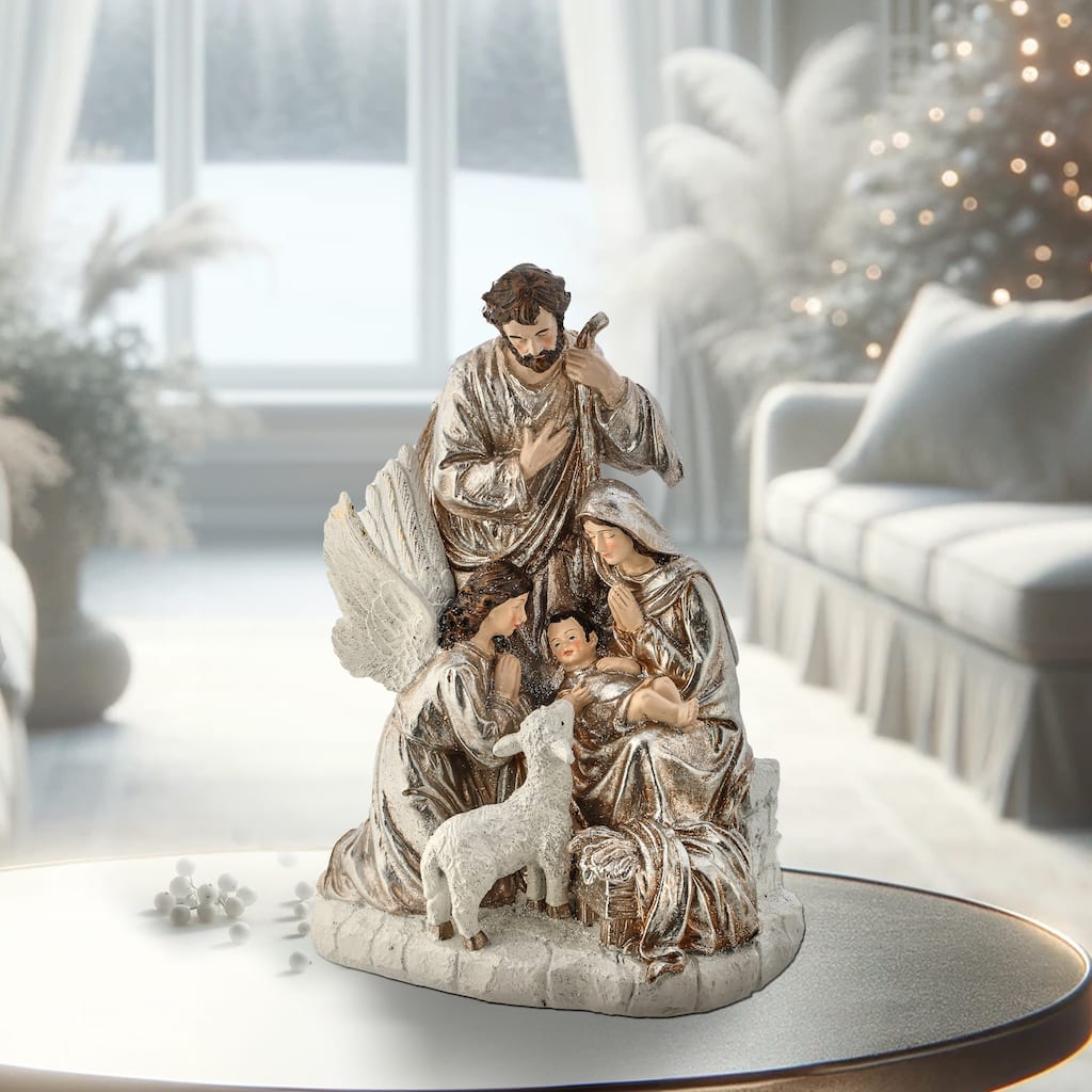 13.5"Resin Renaissance Holy Night Scene