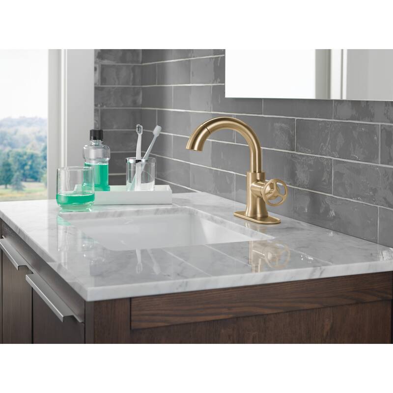 Delta 558HAR-PD-DST Trinsic 1.2 GPM Single Hole Bathroom Faucet with