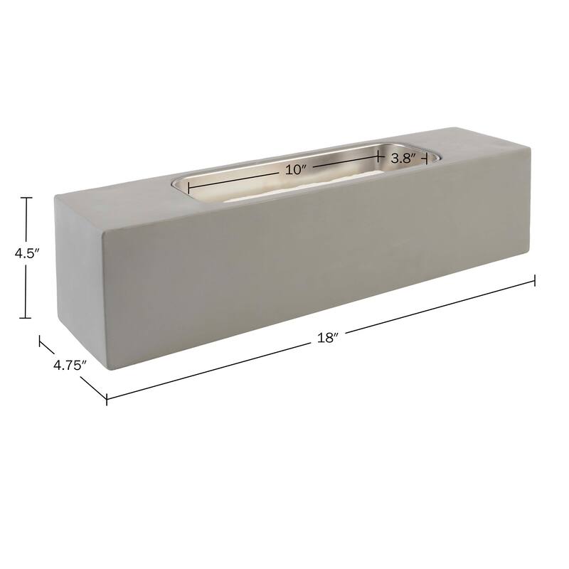 Pure Garden Bioethanol or Rubbing Alcohol Smokeless Tabletop Fire Pit