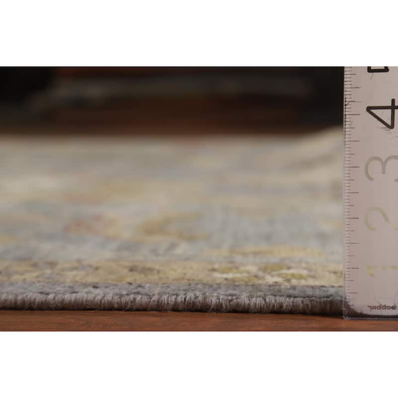 Hand Knotted Oriental 100% Wool Carpet Transitional All-Over Greys & Charcoal Oushak Area Rug - 10' 5'' X 8' 3''