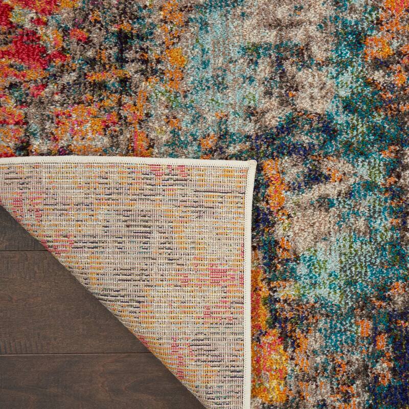 Nourison Celestial Modern Abstract Multicolor Area Rug