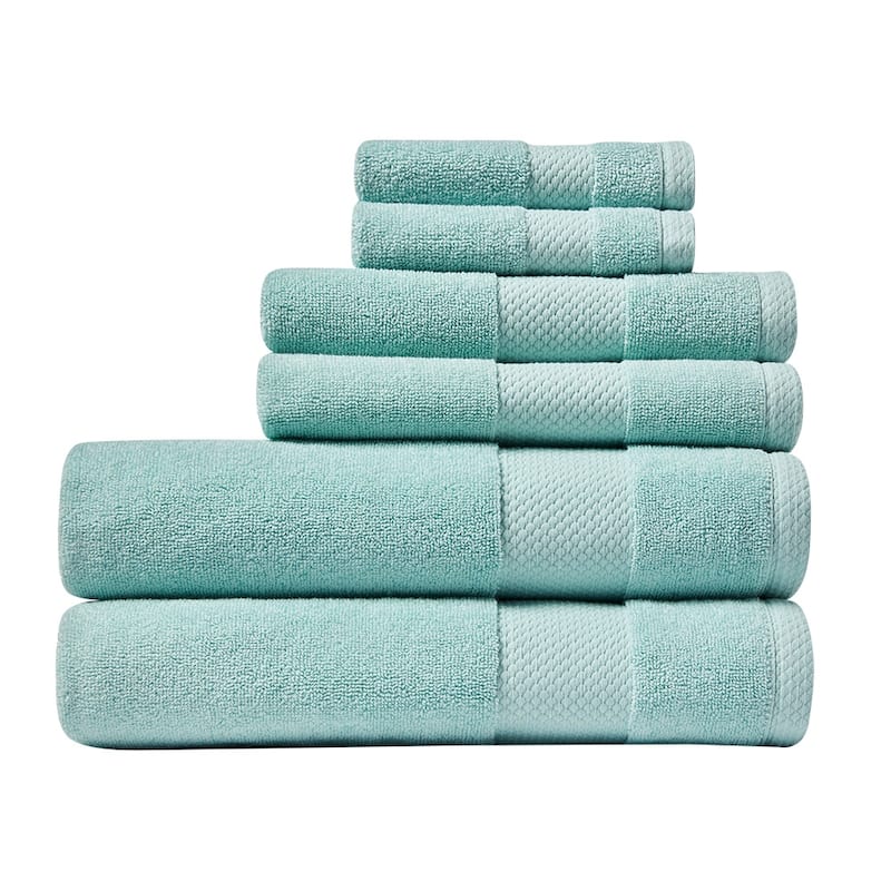 Lacoste Heritage Supima 100% Cotton 6 Piece Towel Set