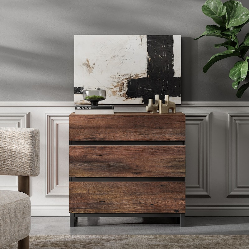 WAMPAT Dresser for Bedroom, Closet Organizers and Storage with 6 Drawers,Chest of Drawers with Metal Base