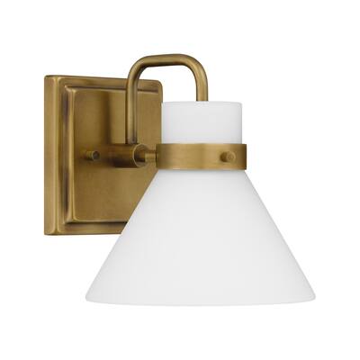 Regency 1-Light Weathered Brass Wall Sconce