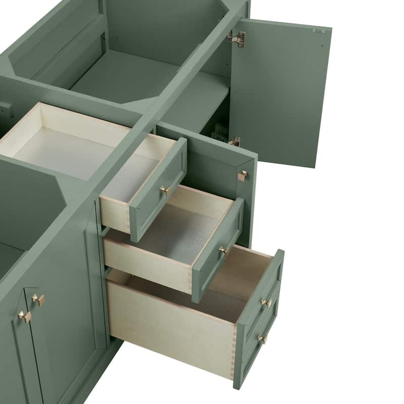 Chicago 72" Double Vanity, Smokey Celadon, w/FreePower Wireless Charger