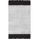 preview thumbnail 12 of 31, Nuloom Hand-woven Leather/ Cotton Tassel Area Rug
