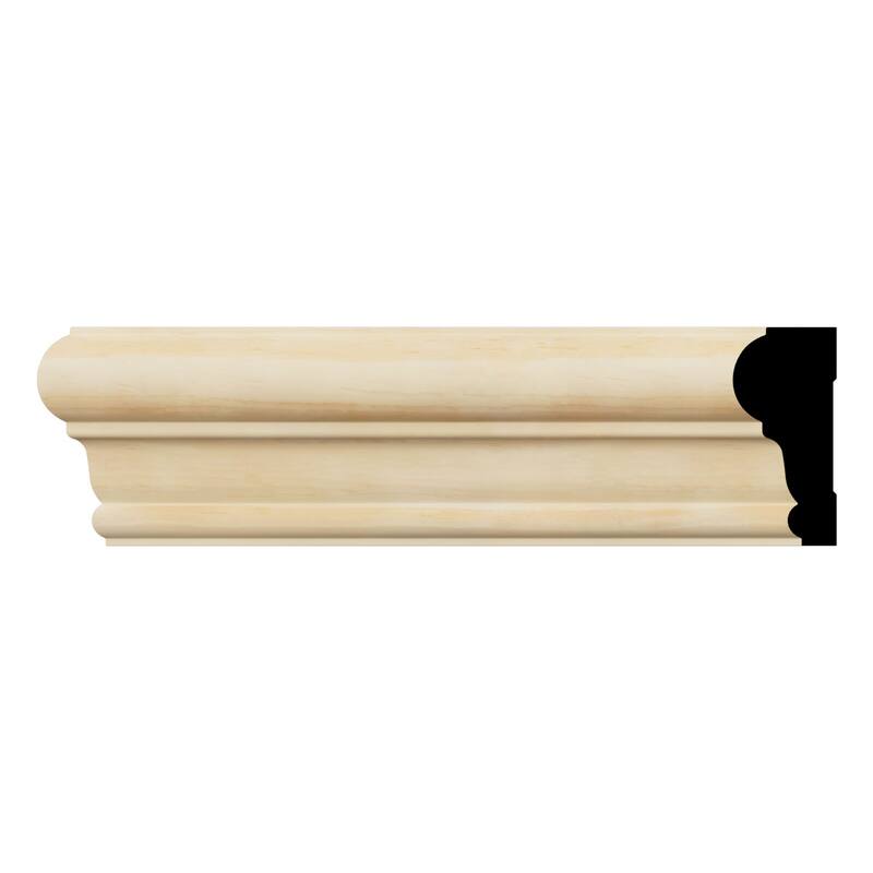 WM392 1-in D x 2-3/8-in W x 96-in L Americraft Solid Hardwood Stain Grade Chair Rail Moulding - Pine