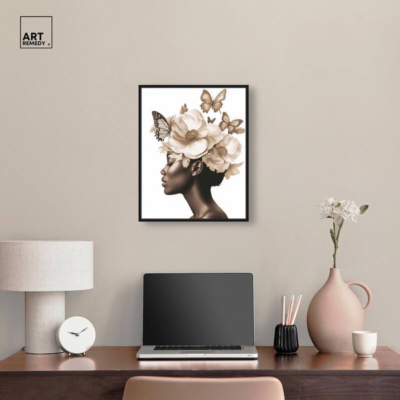 In Her Thoughts I Canvas by Art Remedy