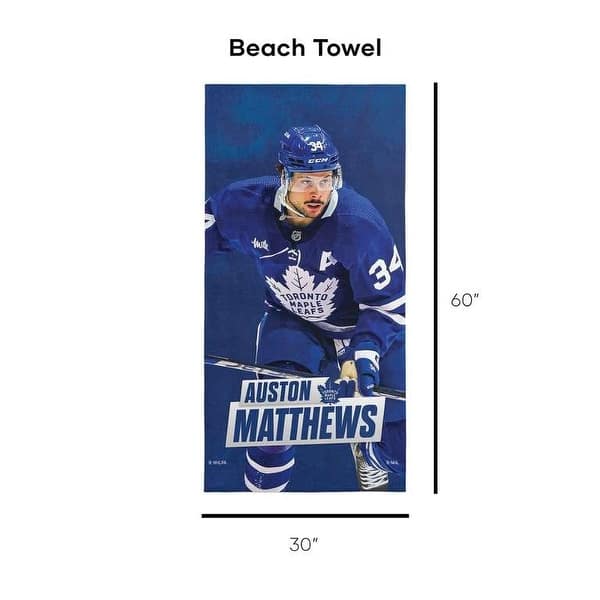 dimension image slide 5 of 12, NHL Player Beach Towel