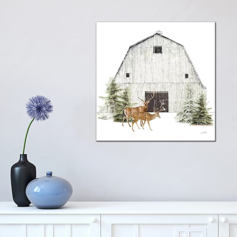 iCanvas "Wooded Holiday VI" by Katie Pertiet Canvas Print - 18x18x1.5