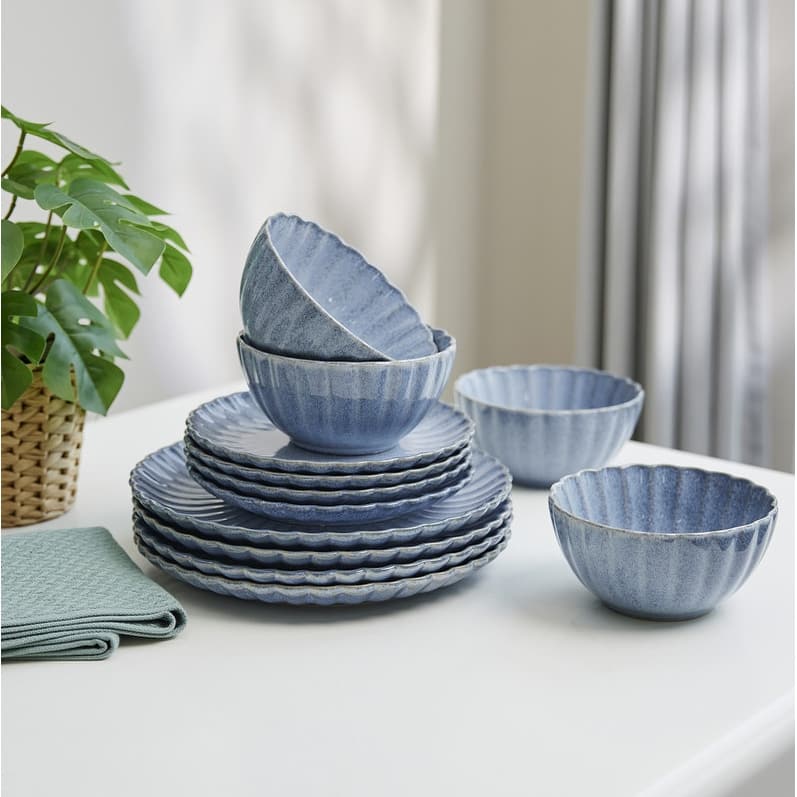Frill Reactive 12 Pc Dinnerware Set