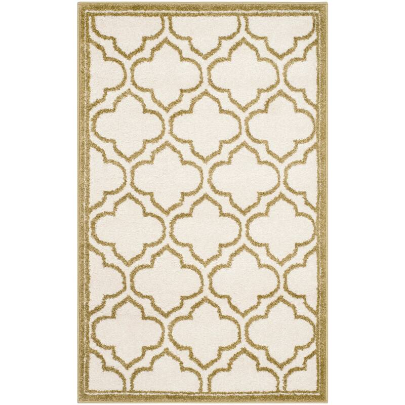 SAFAVIEH, Amherst Doraline Modern Rug - 2'6" x 4' - Ivory/Light Green