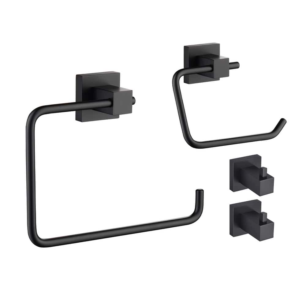 Cube 4-Piece Bathroom Hardware Set