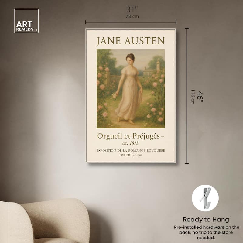 Lady in Austen's World Canvas by Art Remedy