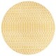preview thumbnail 43 of 179, JONATHAN Y Trebol Moroccan Geometric Textured Weave Indoor/Outdoor Area Rug 5' Round - Yellow/Cream