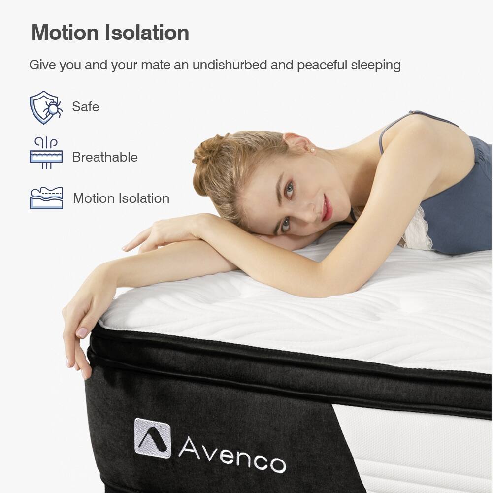 10 inch Gel Memory Foam&Pocketed Springs Hybrid Mattress in a Box Bed