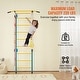 preview thumbnail 10 of 10, Natural Steel 5-in-1 Kids Wall Climbing Gym with Rings and Rope Ladder - Multi Color - 43.31” L x 33.07” W x 86.61” H