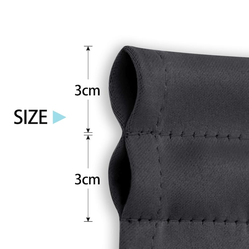 Deconovo French Door Curtain with Rod Pocket and Tieback 1 Panel