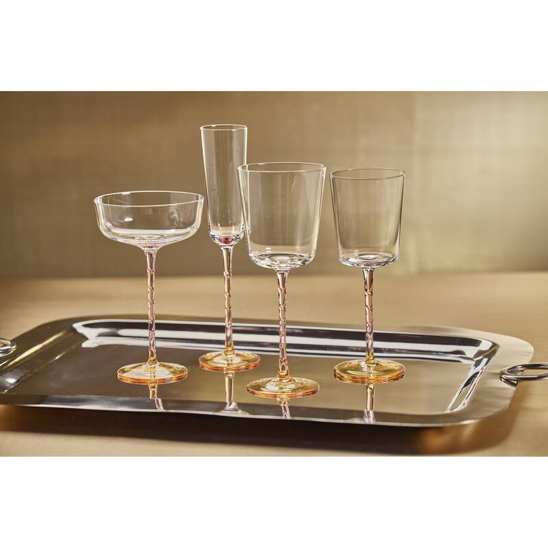 Sachi Champagne Flutes, Set of 6