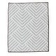 preview thumbnail 2 of 0, Lambs & Ivy Jett Collection Gray/White/Brown Modern Reversible Coverlet Baby/Toddler Quilt