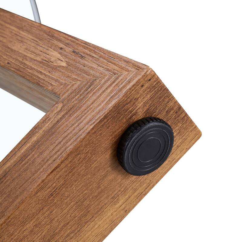 31.5" Modern Round Coffee Table with Tempered Glass Tabletop and Stable Base for Living Room