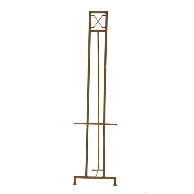 Metal Tall Adjustable 3 Tier Display Easel with Chain Support - Gold, White or Black - Roche River Decor