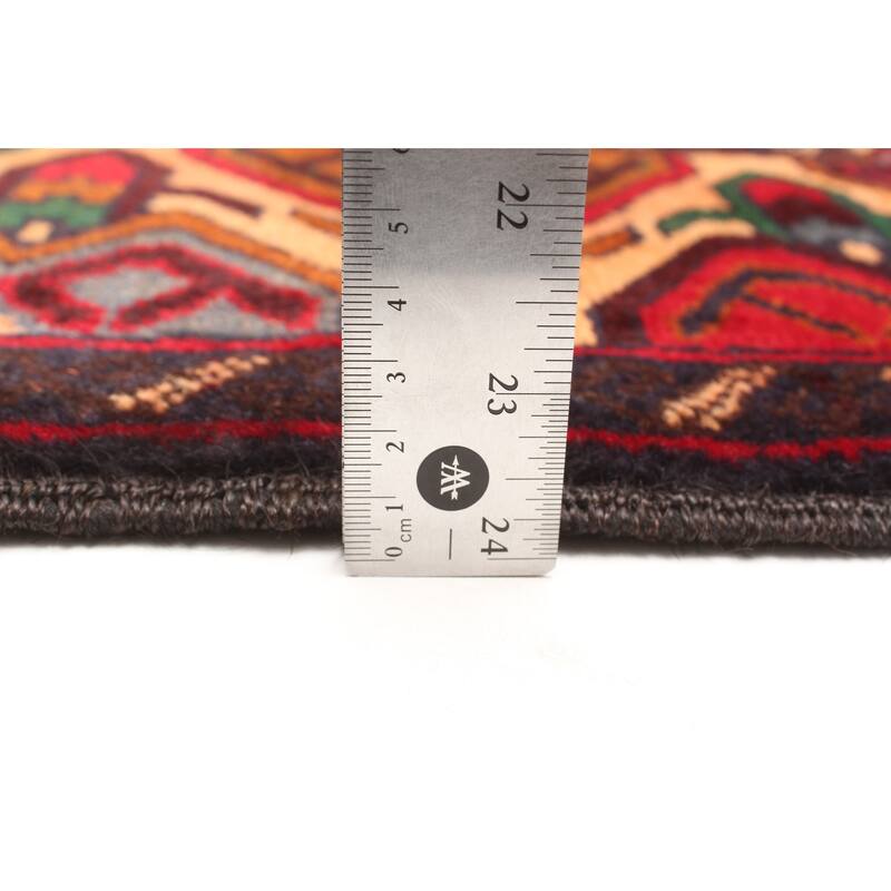 ECARPETGALLERY Hand-knotted Teimani Red Wool Rug - 3'10 x 6'6