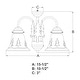 preview thumbnail 2 of 5, Yosemite 3L LED Bronze Rustic Tree Mini Chandelier or Fan Light Kit - 15.5-in W x 10.5-in H x 15.5-in D