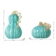 preview thumbnail 82 of 94, Glitzhome Fall Harvest Handblown Glass Pumpkins Set Thanksgiving Table Centerpieces