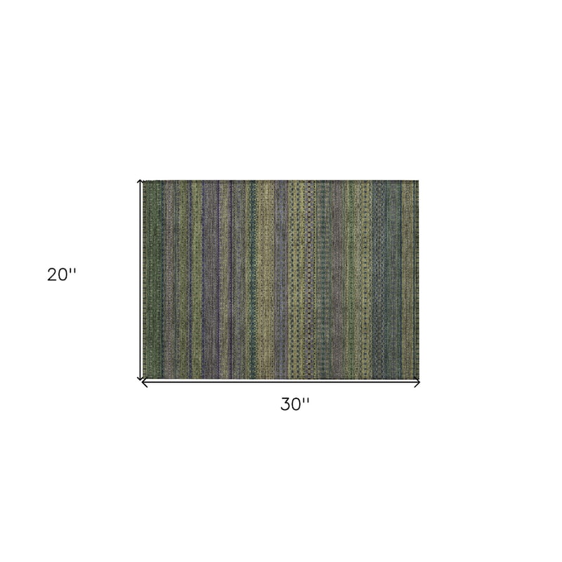 Jaso Stripe Weather Resistant Blended Style Outdoor Rug