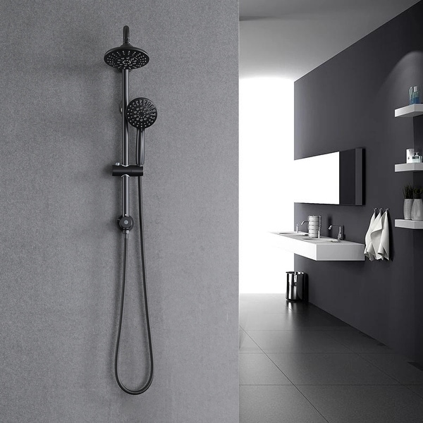 PROOX 5 Spray Shower Head with Handheld Shower Slide Bar Not