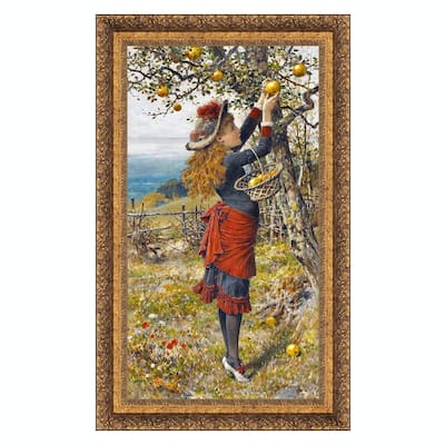 Design Toscano 'Picking Apples: 1880' Made-to-order Canvas Painting